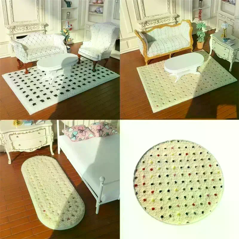 Play Mat - 1: 12 Dollhouse Miniature Plush Carpet