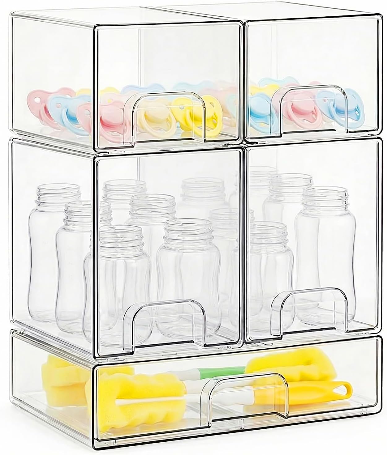 Baby Products In - Bottle Storage Organizer Baby, Clear Stackable