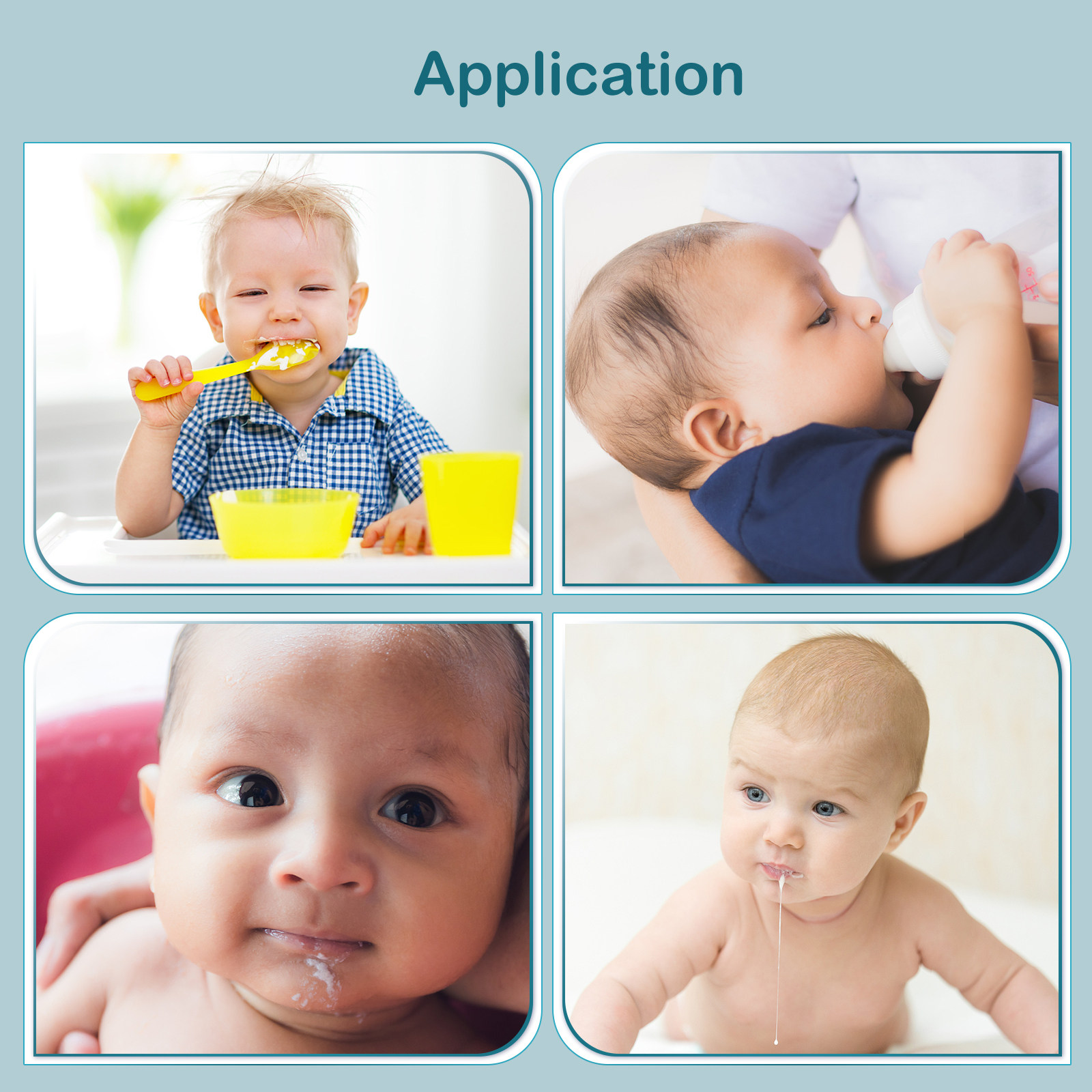 Silicone Baby Bibs - Silicone Baby Bib Waterproof Adjustable Food