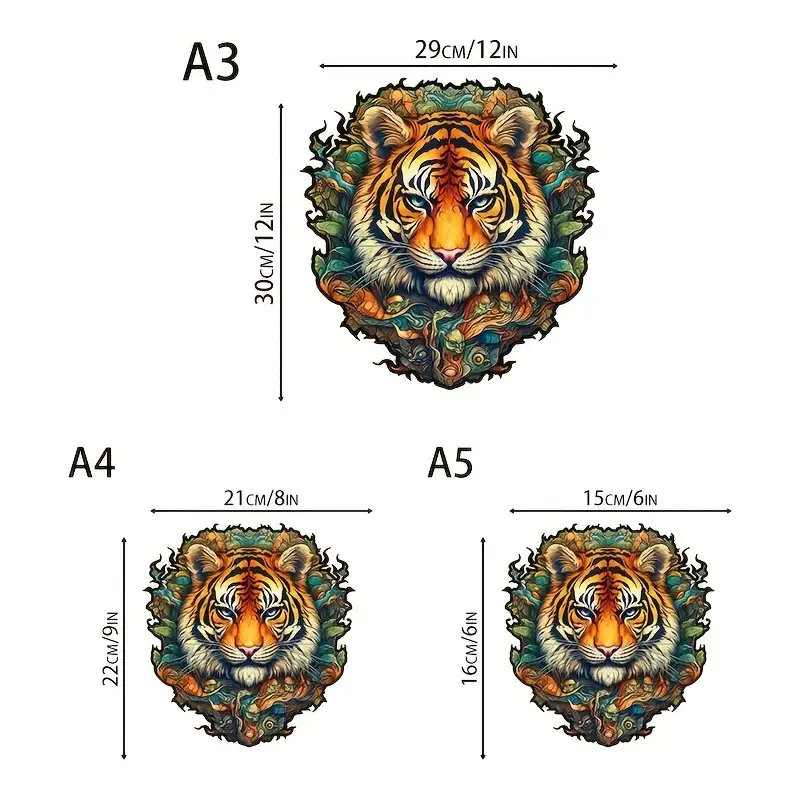 Tiger Wooden Jigsaw Puzzle, Un – обзор и цена Baby Products Unique