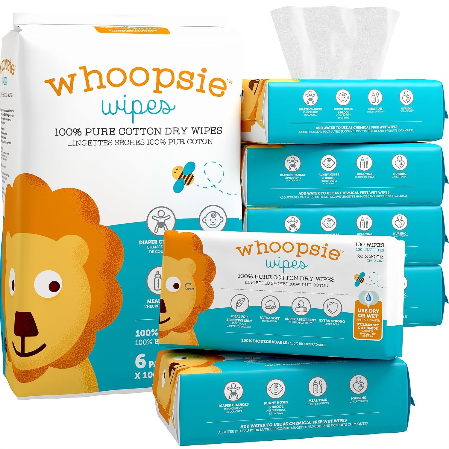 100% Pure Cotton Dry Baby Wipe – обзор и цена Baby Products For Dry Skin