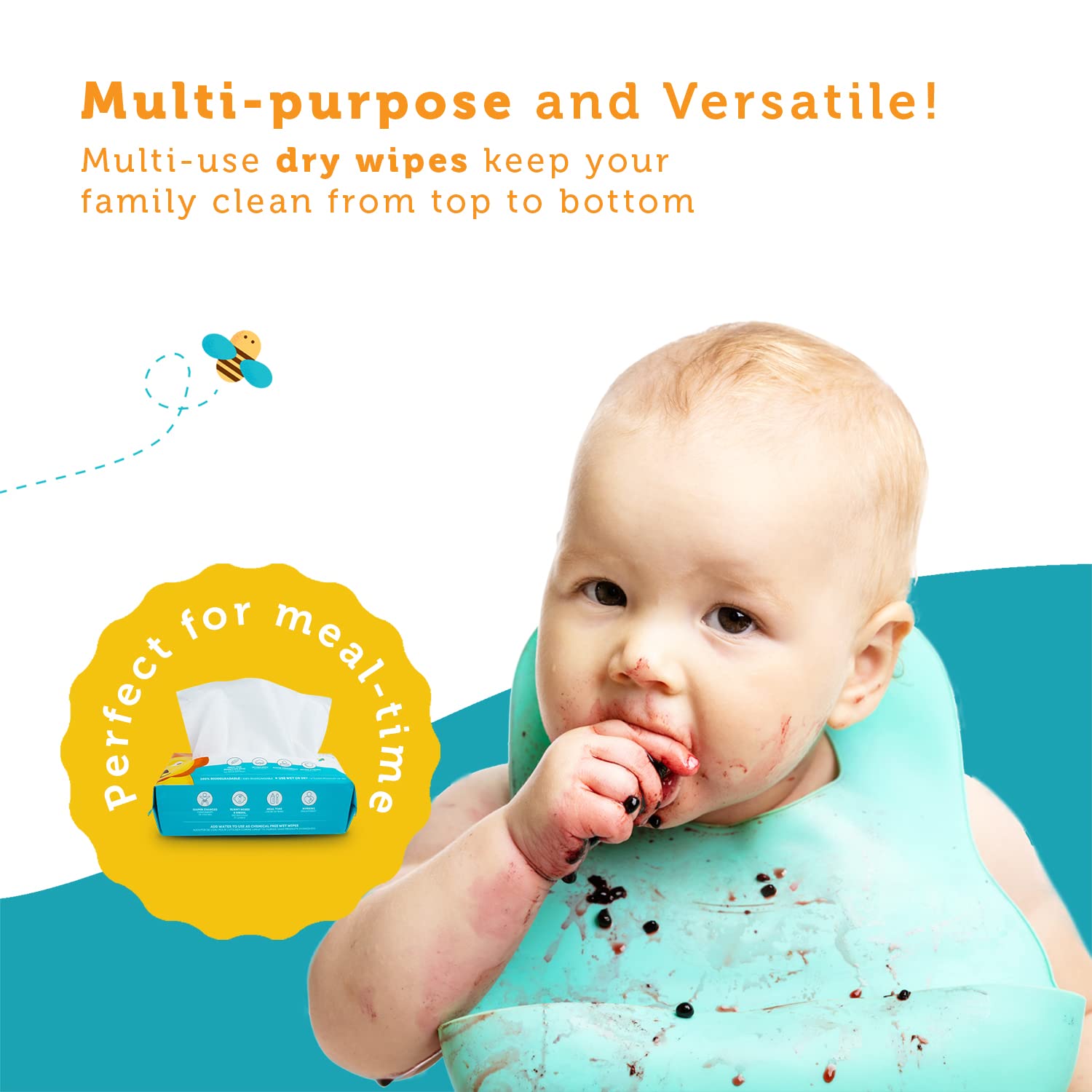 100% Pure Cotton Dry Baby Wipe – обзор и цена Baby Products For Dry Skin