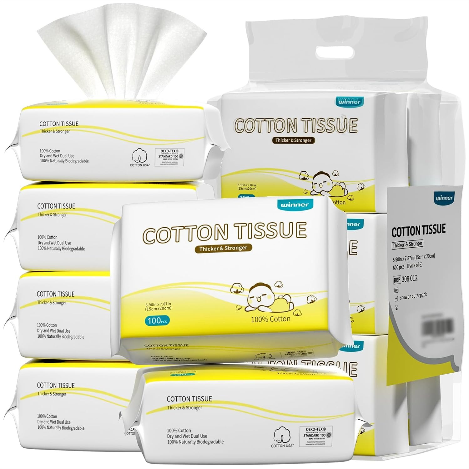 100% Cotton Dry Wipes for Baby – обзор и цена Baby Products For Dry Skin