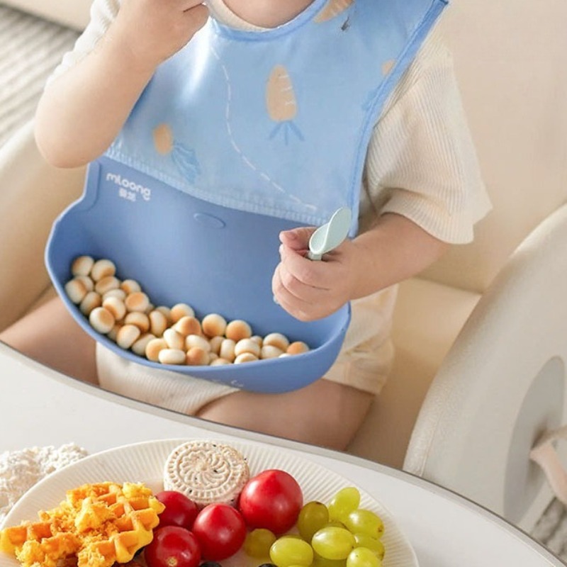 Children's Waterproof Bib Baby – обзор и цена Silicone Baby Bibs