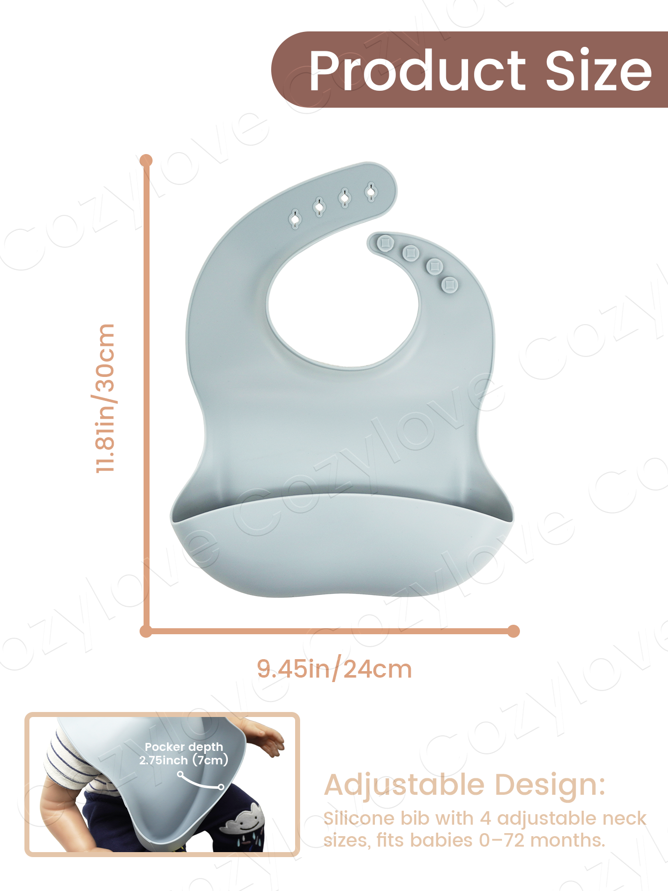 Waterproof Silicone Baby Feedi – обзор и цена Silicone Baby Bibs
