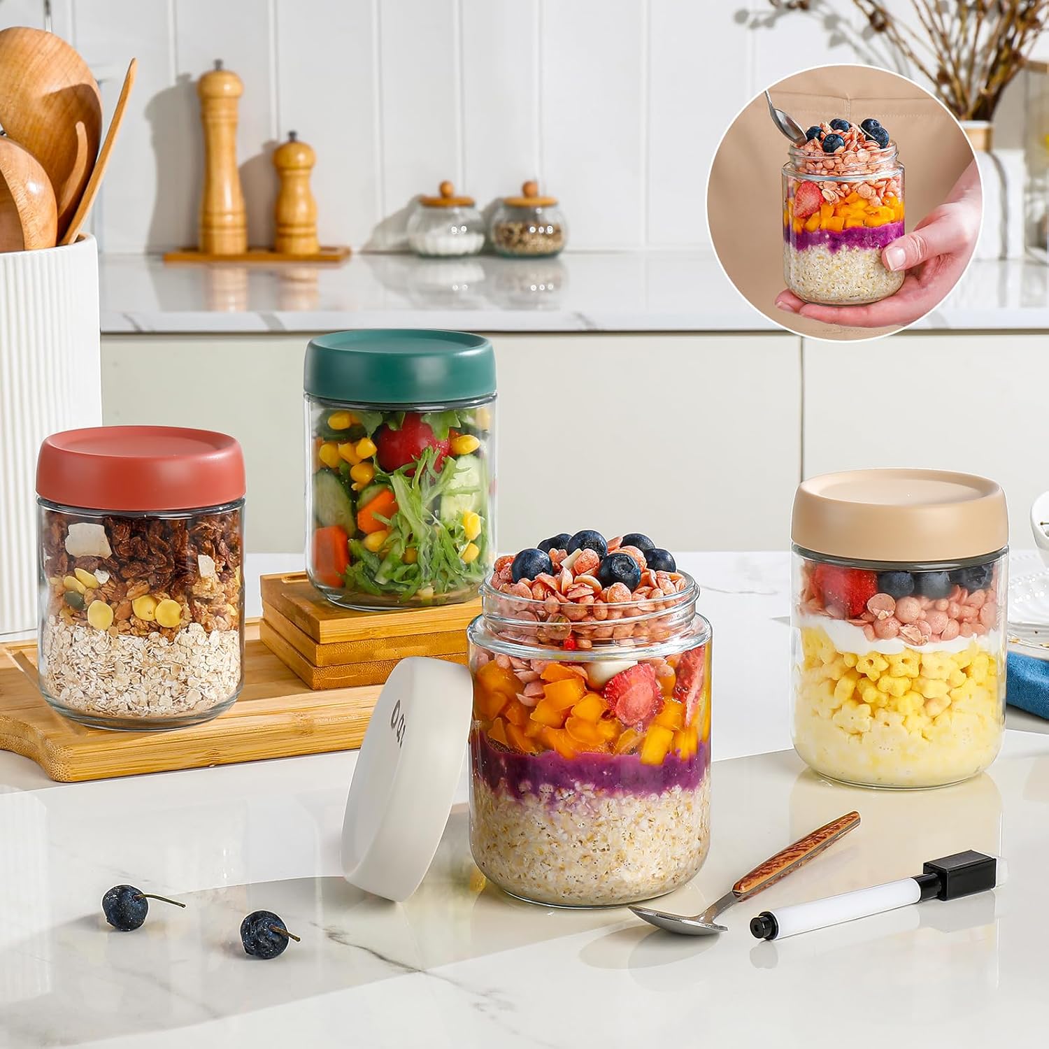 Glass Overnight Oats Container – обзор и цена Baby Products In