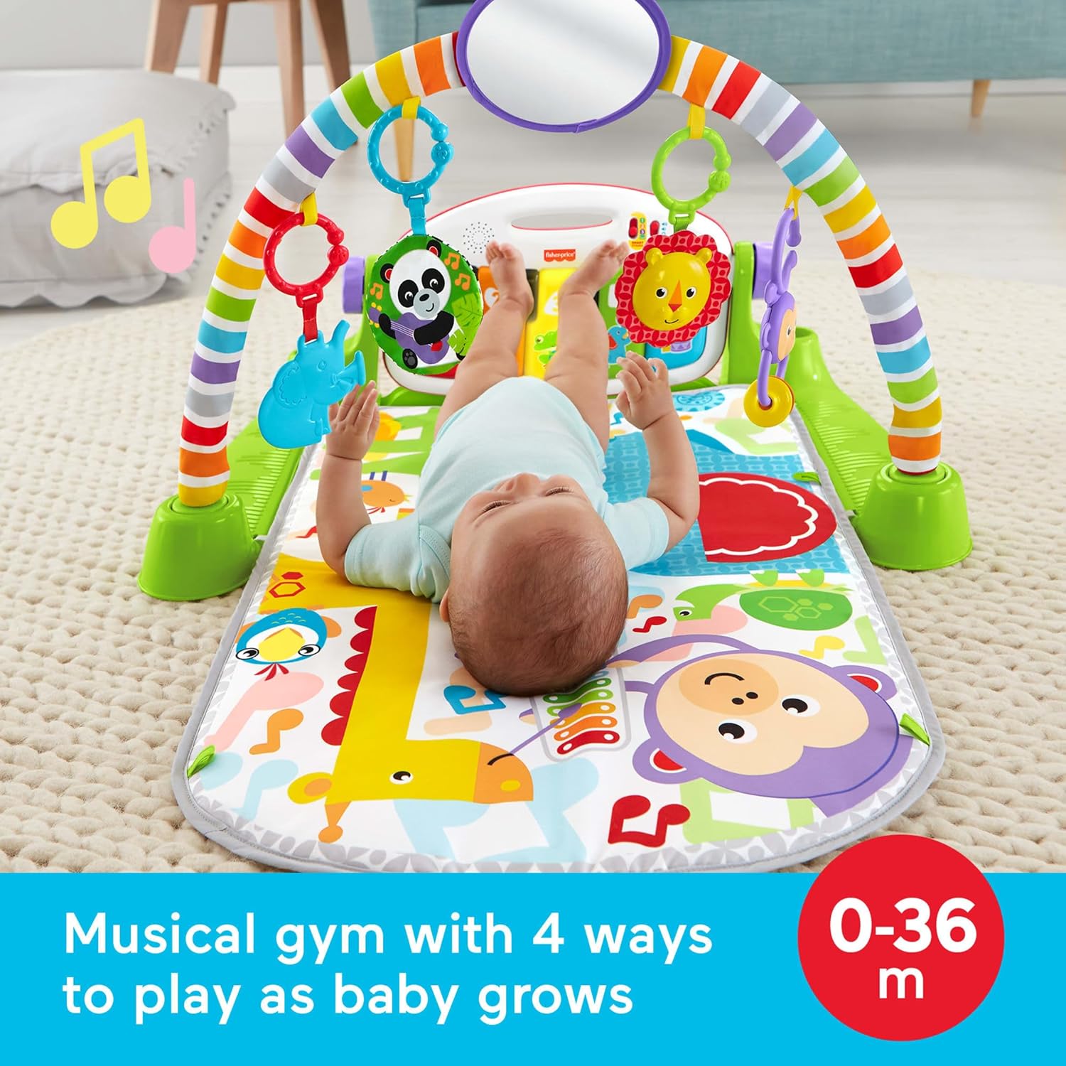 Deluxe Kick & Play Piano Gym w – обзор и цена Play Mat