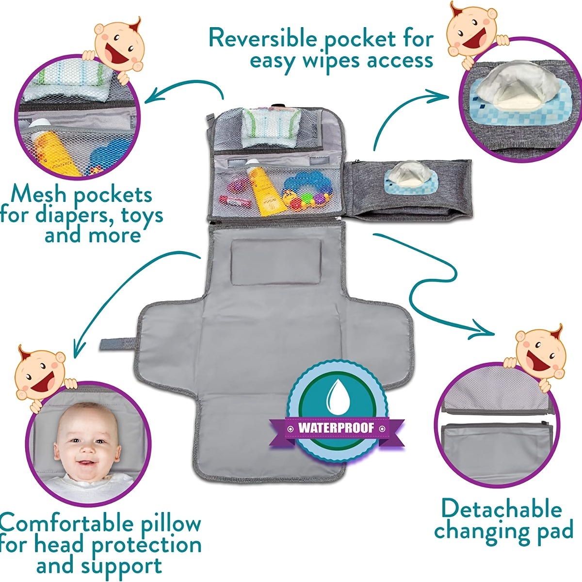 The Ultimate Baby Changing Mat – обзор и цена Diaper Changing Mat