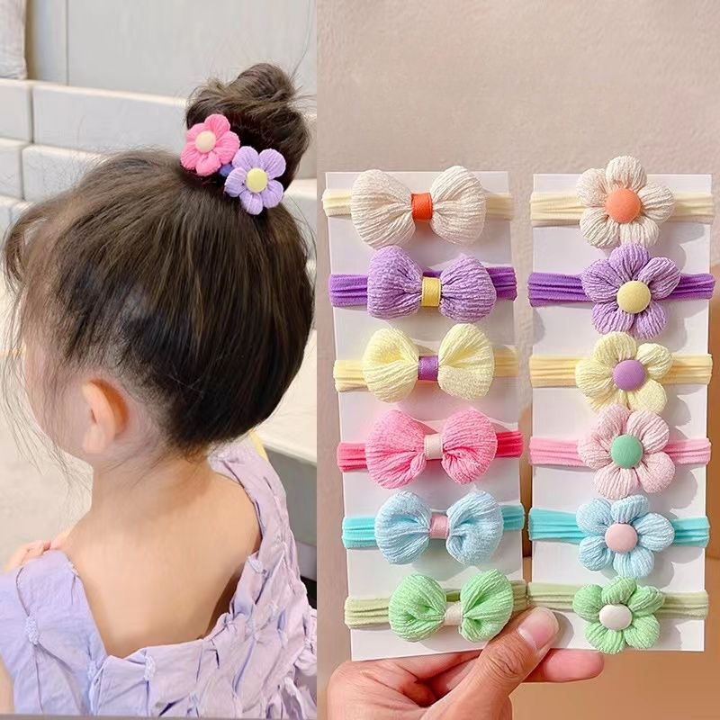 6Pcs/Set Cute Bowknot Hair Rop – обзор и цена Baby Products Set