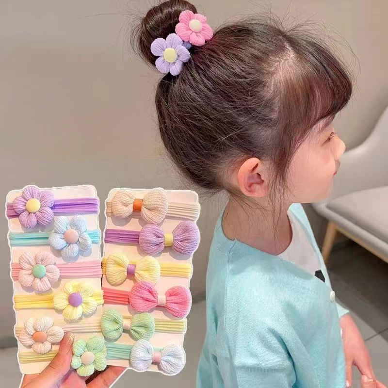 6Pcs/Set Cute Bowknot Hair Rop – обзор и цена Baby Products Set