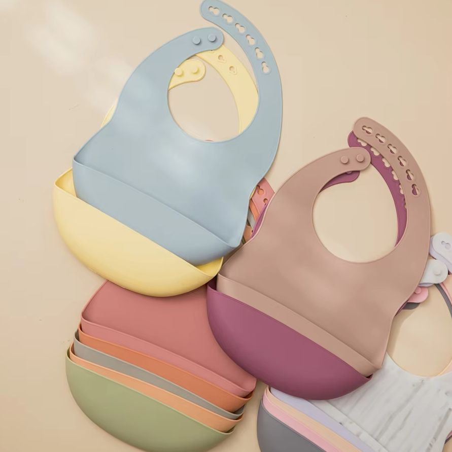 1pc Adjustable Baby Silicone B – обзор и цена Silicone Baby Bibs