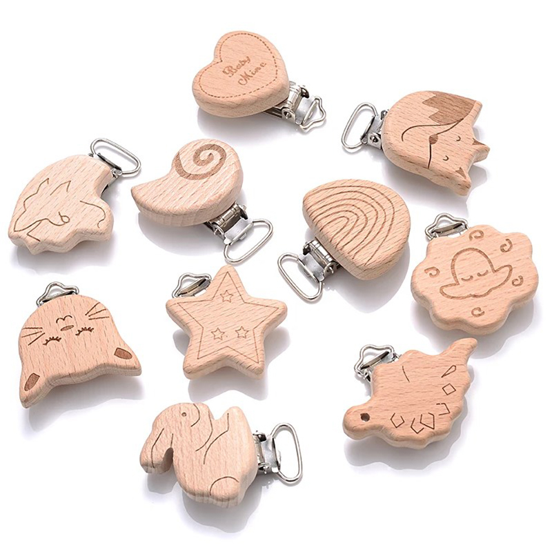 5Pcs Wooden Pacifier Clip Food – обзор и цена Baby Products Moisturizer