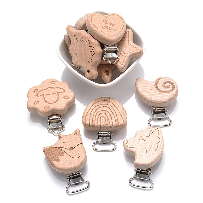 5Pcs Wooden Pacifier Clip Food – обзор и цена Baby Products Moisturizer