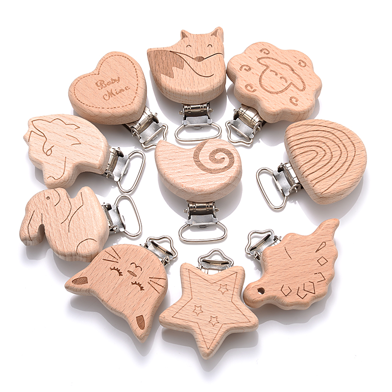 5Pcs Wooden Pacifier Clip Food – обзор и цена Baby Products Moisturizer